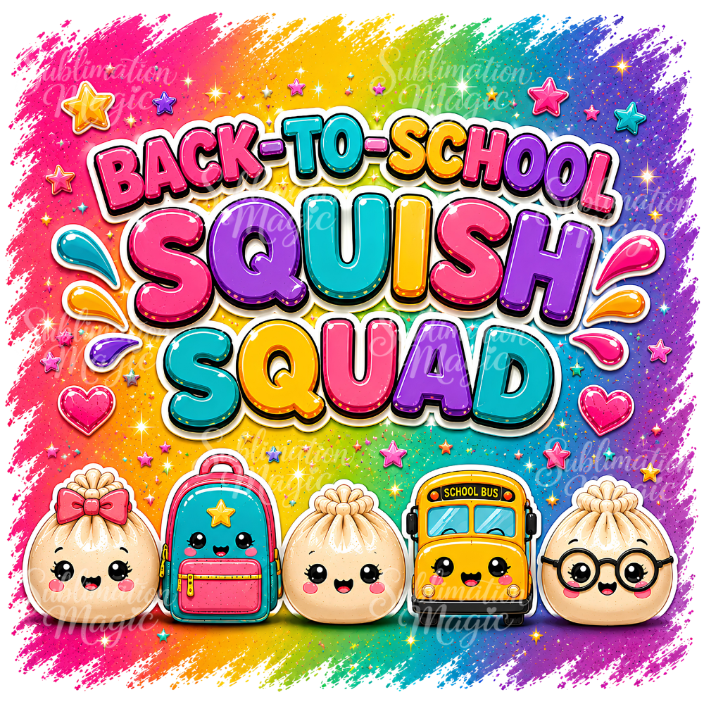 Back to School Squish Squad Dumpling PNG – Digital Download