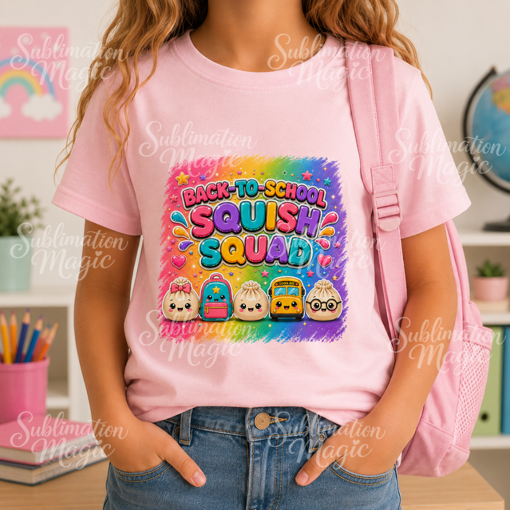Back to School Squish Squad Dumpling PNG – Digital Download