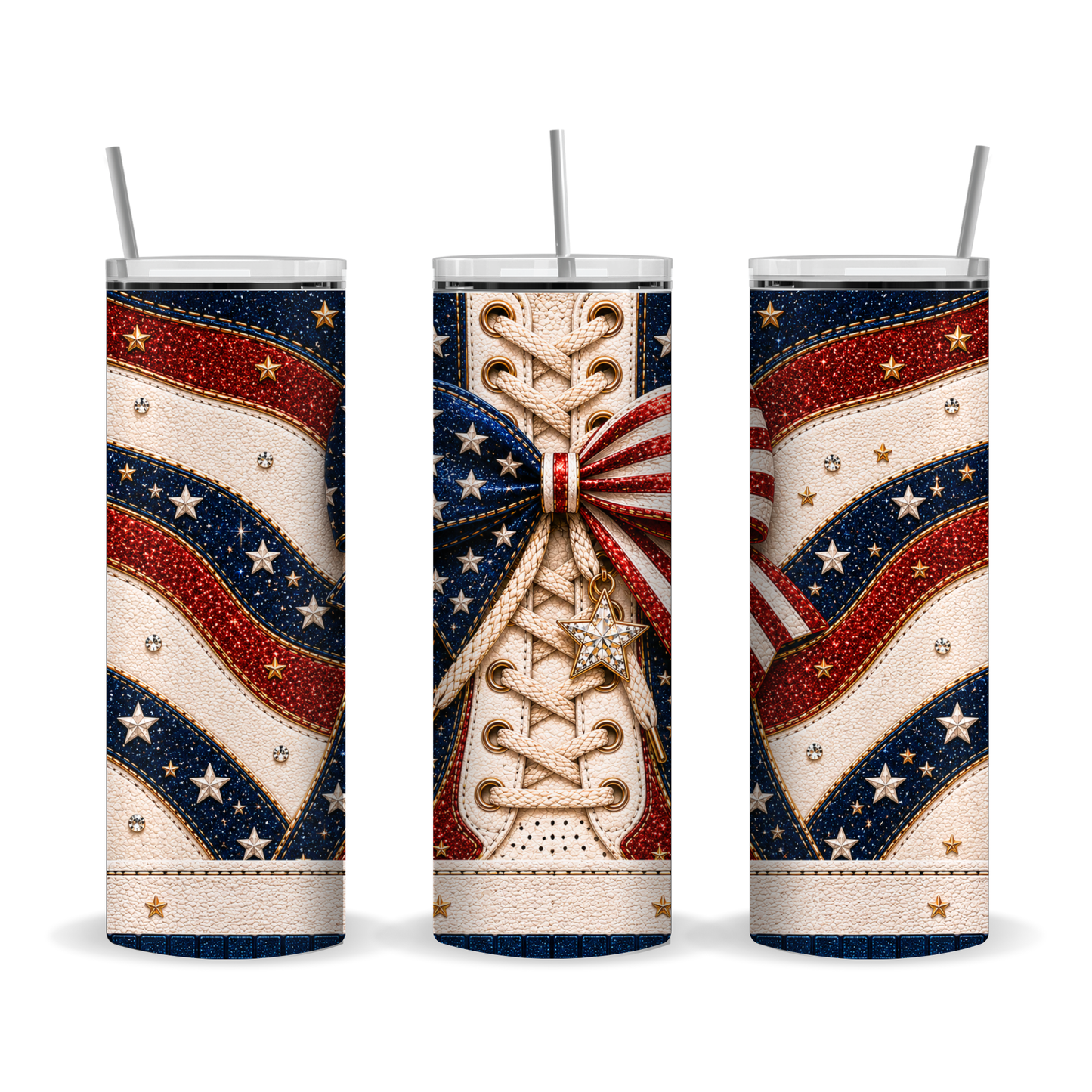 Luxury Americana Shoe-Inspired 20 oz Skinny Tumbler Wrap Digital Download