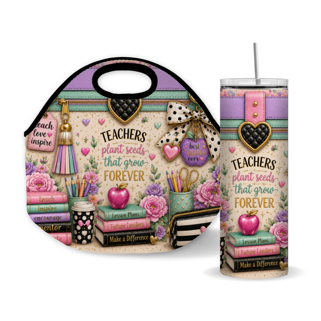 Luxury Purse Inspired Teacher Life 20 oz Skinny Tumbler Wrap Digital Download