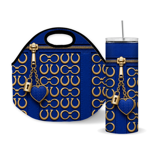 Luxury Royal Blue Purse Inspired 20 oz Skinny Tumbler Wrap Sublimation Design Digital Download