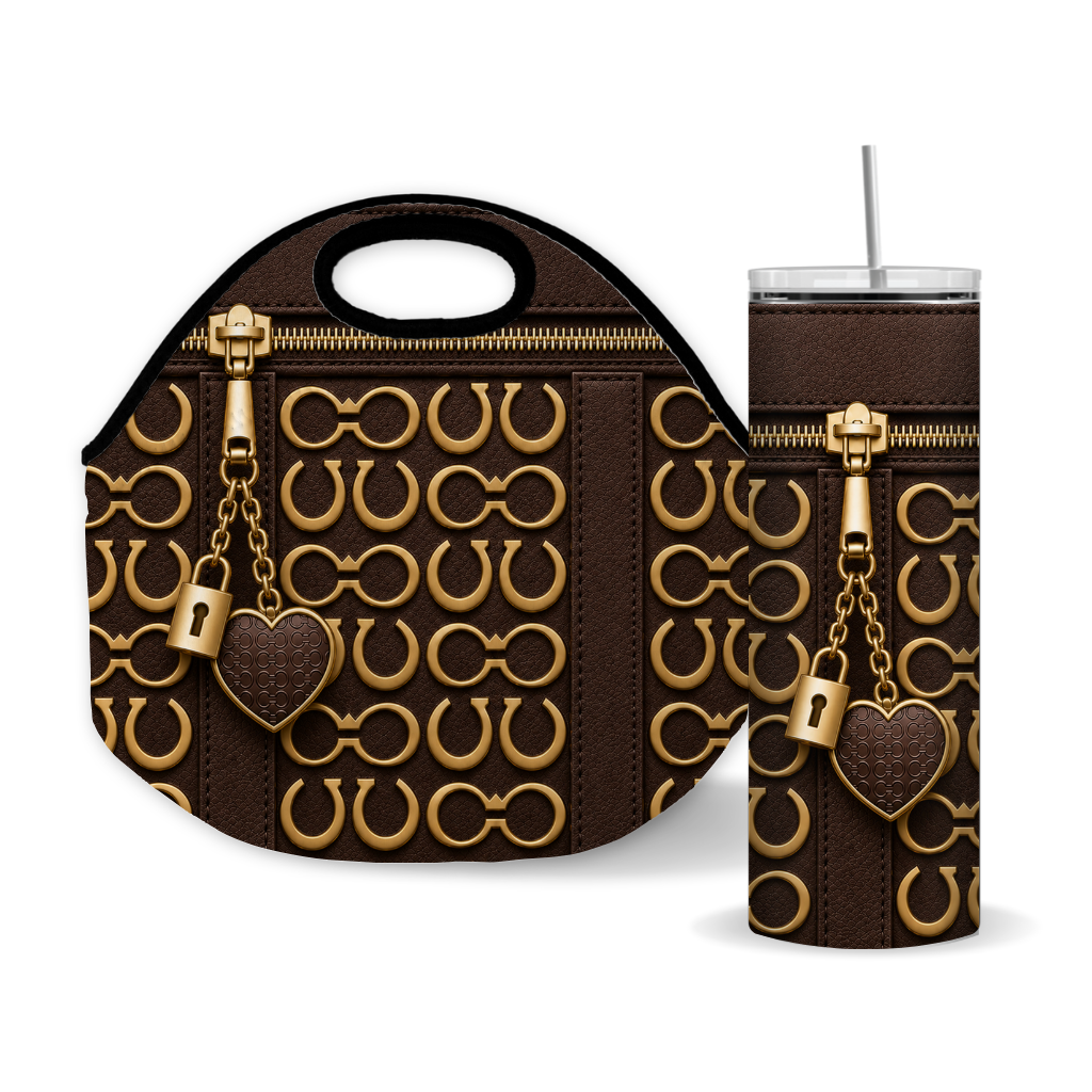 Luxury Brown Purse Inspired 20 oz Skinny Tumbler Wrap Sublimation Design Digital Download