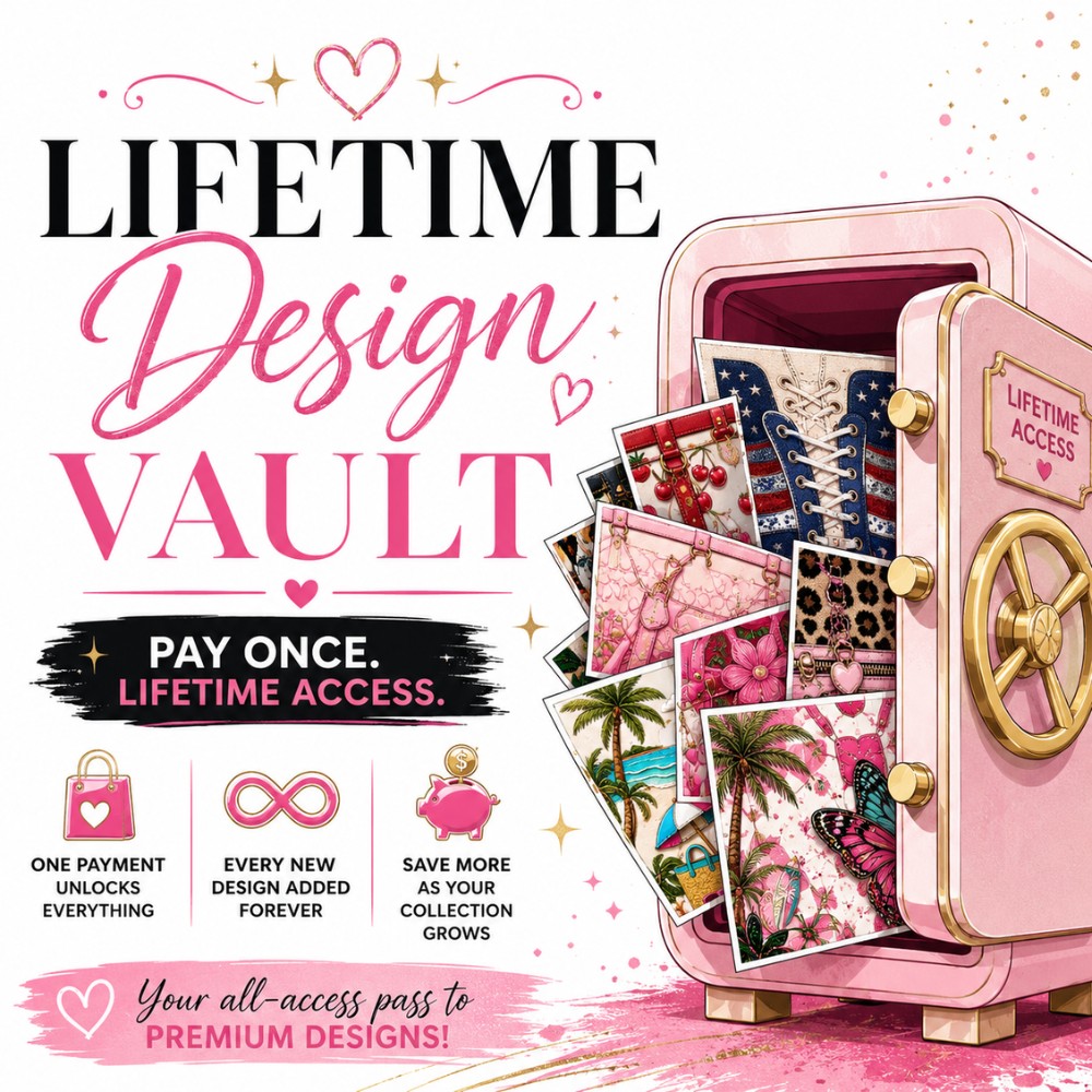 Lifetime Design Vault Pay Once, Get Every Current & Future Design Commercial Use PNG Collection