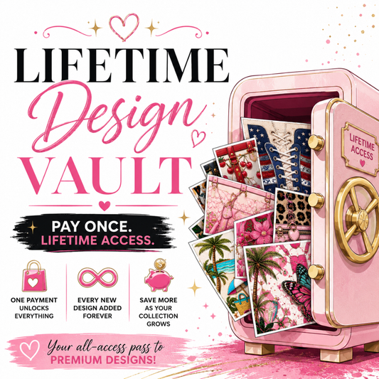Lifetime Design Vault Pay Once, Get Every Current & Future Design Commercial Use PNG Collection