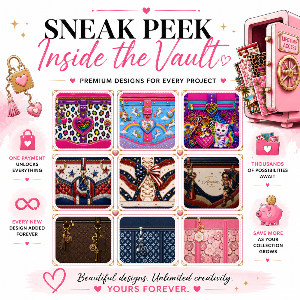 Lifetime Design Vault Pay Once, Get Every Current & Future Design Commercial Use PNG Collection